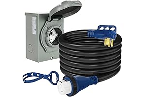 50 Amp Generator Home Connection Kit with 25ft Twist-Lock Cord