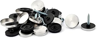 Aexit Glass billboar-d Quality Parts Decorative 20mm Head Diameter Mirror Screw Nails 20 Pcs Model:48as456qo605