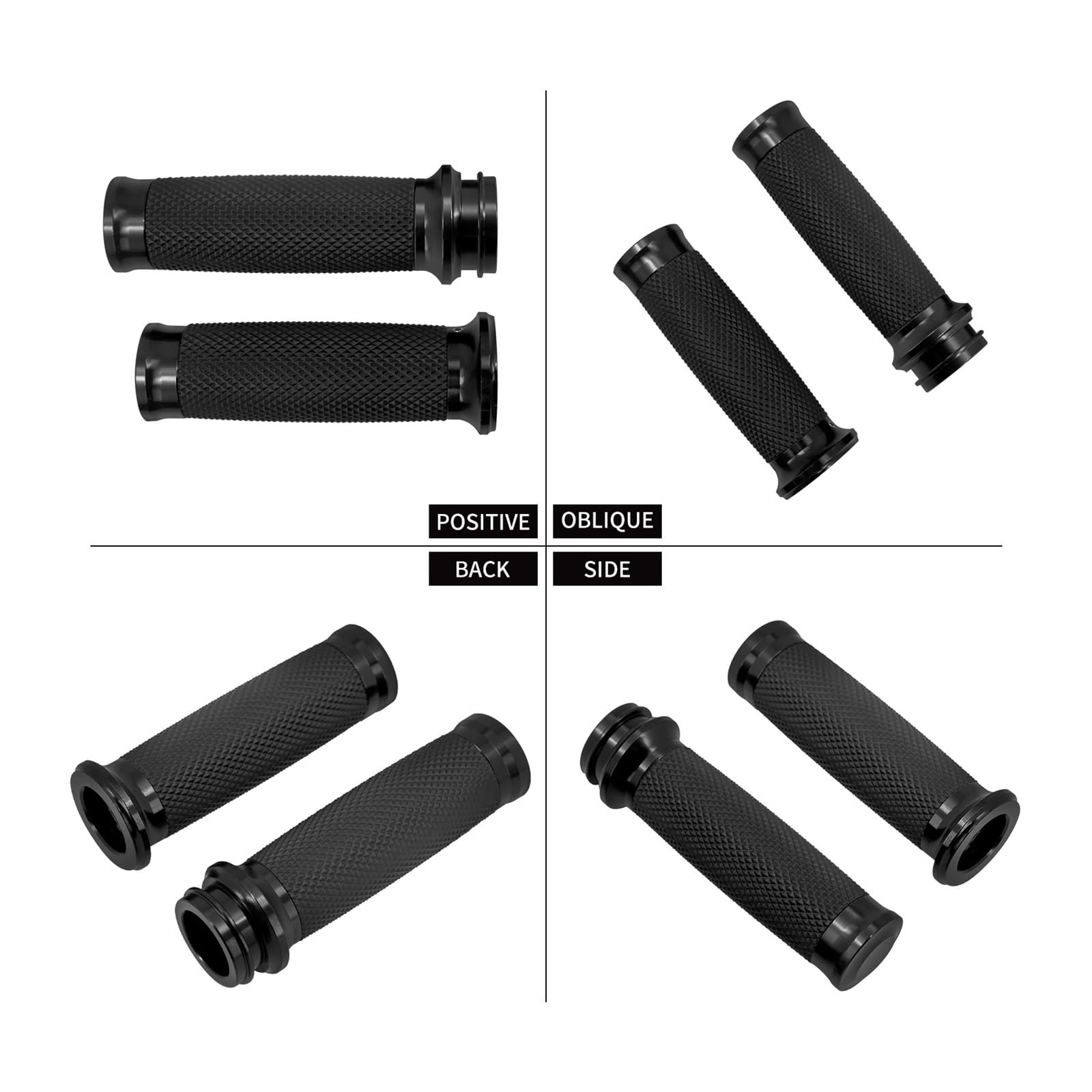 Manopole Elettroniche Per Moto 1''25mm Manopole Nere Per Manubrio Per Har&ley Touring Ultra Limited Street Glide Softail FLS Dyna Manopole manubrio