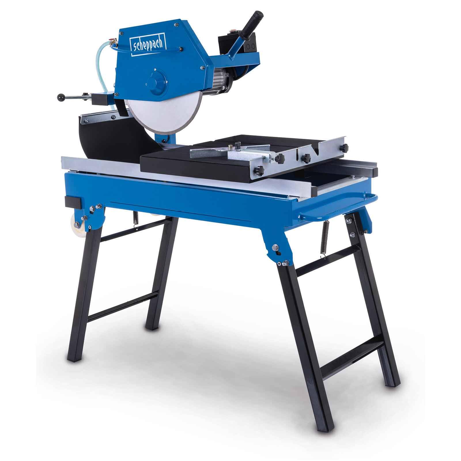 Scheppach Tronçonneuse à matériaux HSM3500 - Coupe-carreaux - 700mm de longueur de coupe - 110mm de hauteur de coupe - Pompe à eau & butée angulaire - Tête de scie 0°- +45°
