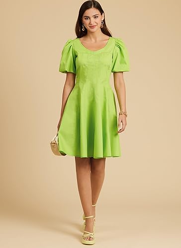 Miniatura 7 de McCall's Misses' Fit and Flare - Kit de patrones de costura para vestido, código de diseño M8405, tallas 8-10-12-14-16, multicolor