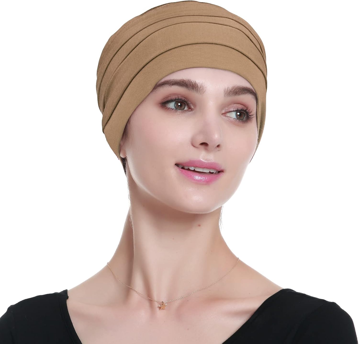 Alnorm Hair Wraps for Cancer Patients Chemotherapy Headwear Beige at