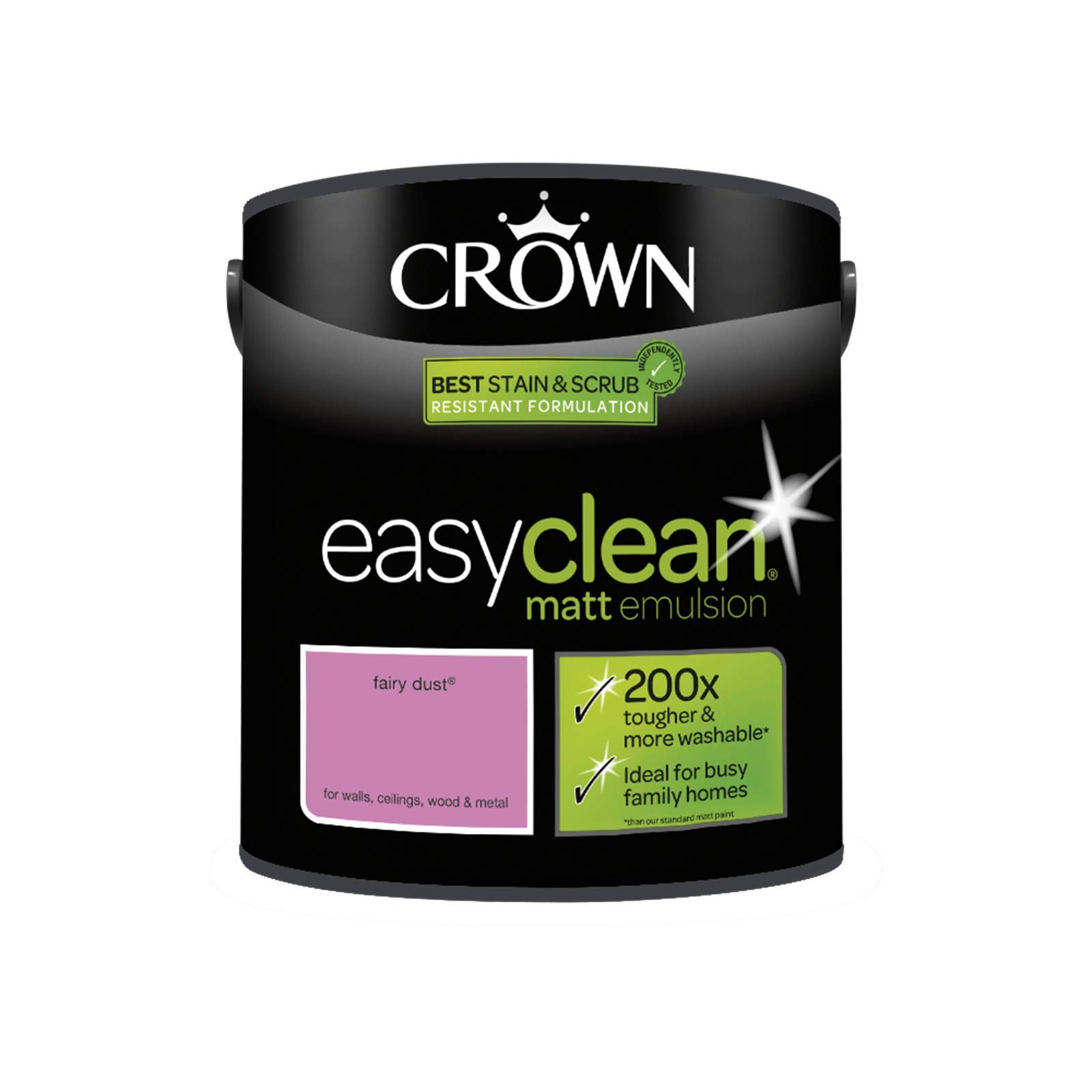 (Fairy Dust) Crown Easyclean Matt Emulsion 2.5L 5010131575983
