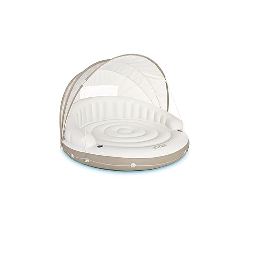 Intex 58292EU - Aufblasbare Lounge, Liegeinsel Canopy Island, 78 x 59 Zoll