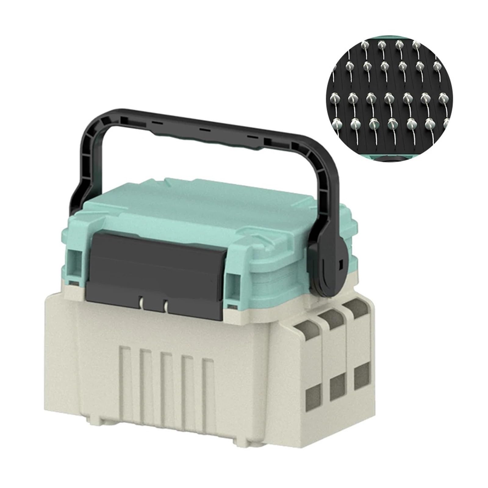 Scatola Porta Attrezzi da Pesca di Grande capacità, Organizer Multifunzione for Attrezzi da Pesca, Scatola Portaoggetti Spessa for La Pesca alla Carpa per ami, Esche