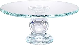Uten Crystal Glass Cake Stand, 11'' Cake Display Stand, Crystal Glass Fr...