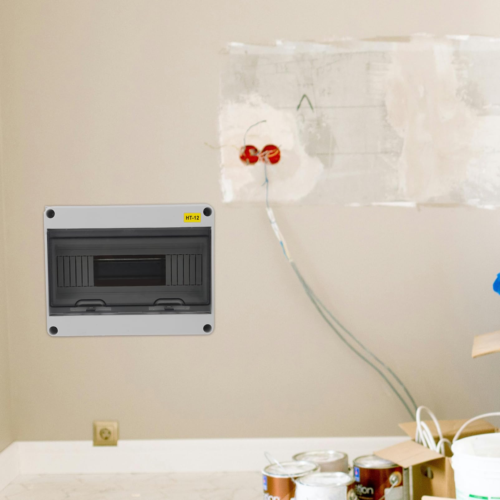 Hemobllo Scatola Di Giunzione Elettrica Scatola Di Giunzione in Plastica Per Esterni Ad Alta Capacità Per Cablaggio Di Illuminazione e Apparecchiature