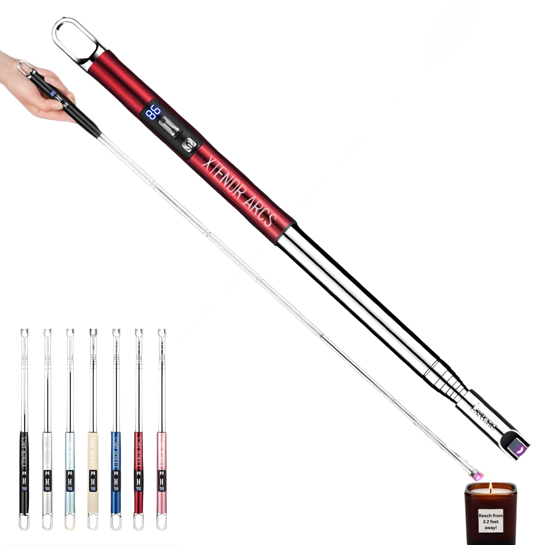 Amazon.com: XTENDR ARCS V3 Extendable 3.2 Feet LED Arc Extra Long