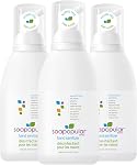 Alcohol Free Foam Hand Sanitizer, 0.15% Benzalkonium Chloride, Hypoallergenic, Fragrance Free, Safer for Kids, 550mL (Pack of 3)
