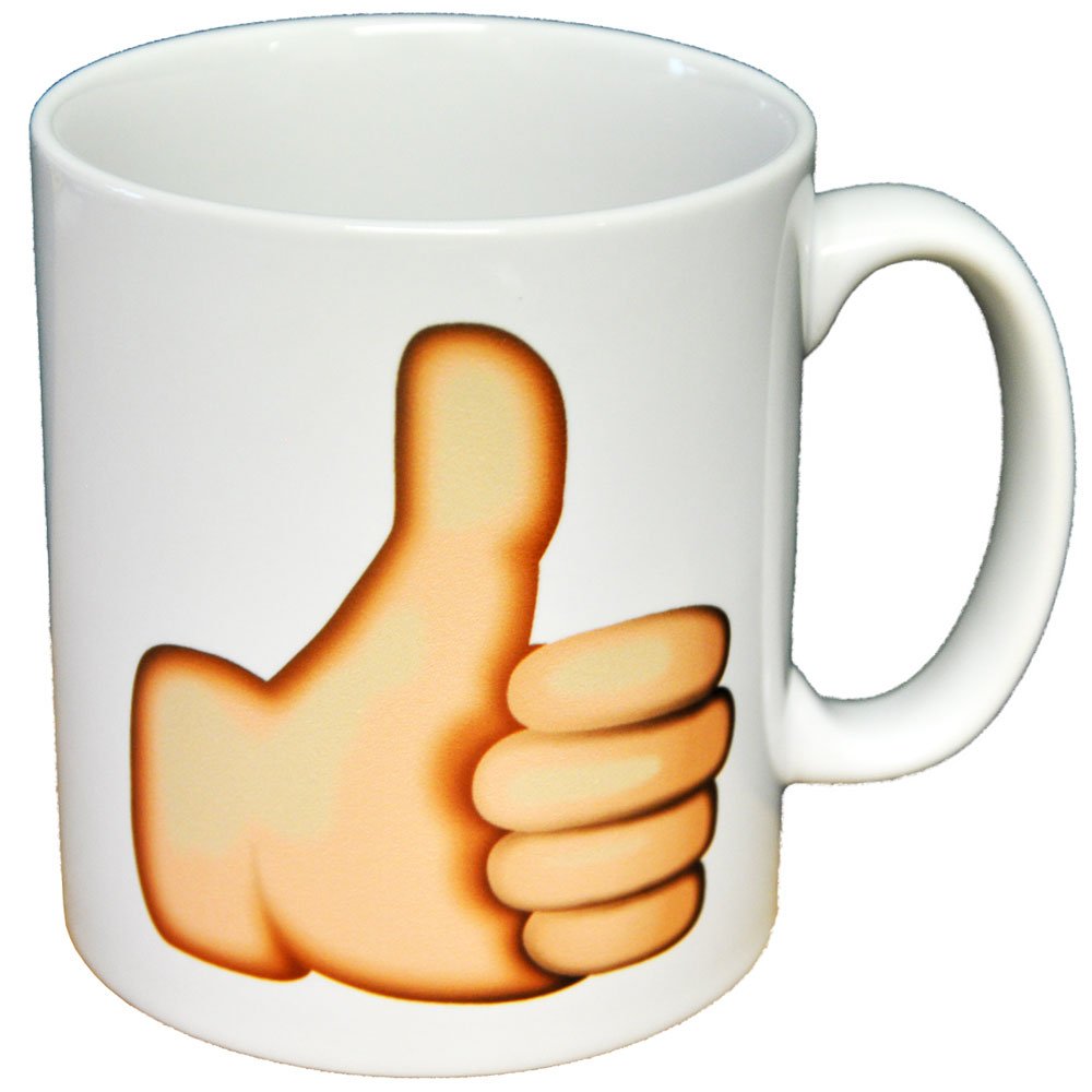 personalised4u Thumbs up sign – Emoji/Emoticon Ceramic Coffee Mug