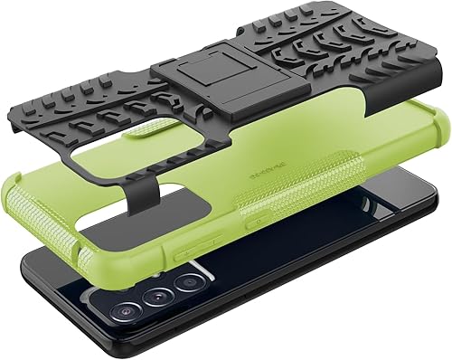 Miniatura 4 de Asuwish Funda de teléfono para Samsung Galaxy A33 5G con protector de pantalla de vidrio templado y soporte delgado, funda protectora híbrida