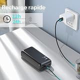 Batterie Externe Charge Rapide Power Bank 50000mAh 22.5 W PD3.0 QC4.0 Chargeur Portable USB C avec 3 Sorties & 2 Entrées Powerbank pour iPhone Samsung Huawei Xiaomi - 5