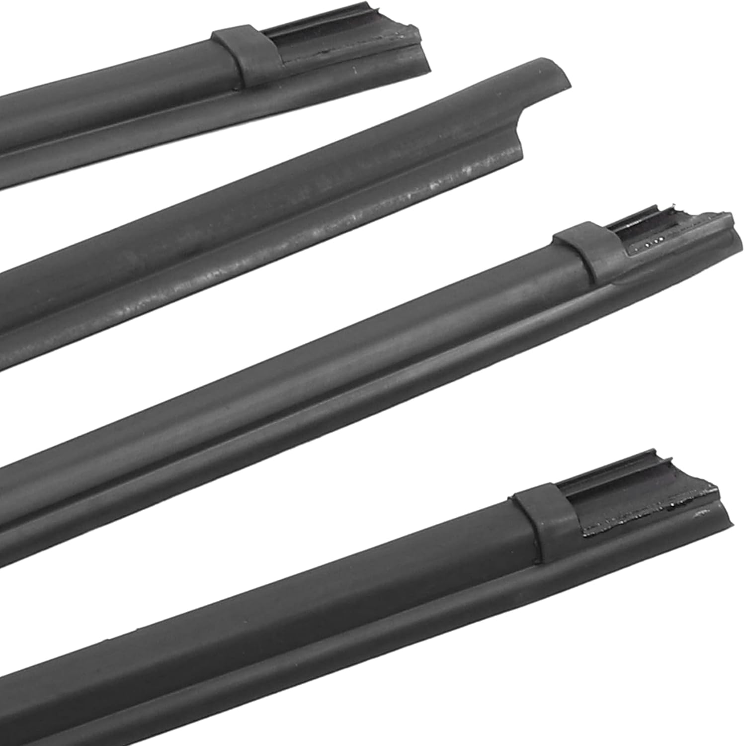 X AUTOHAUX 4pcs Window Weatherstrip Door Seal Belt 68161-04050 68162-04050 68163-04020 68164-04020 for Toyota Tacoma 2005-2015