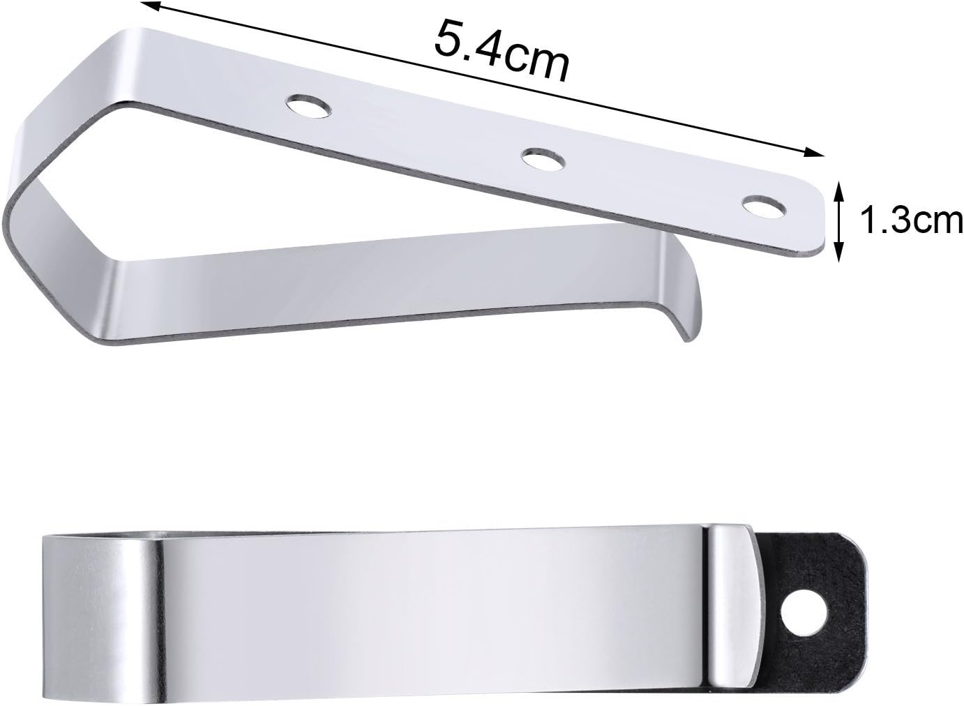 Canomo Pack of 2 Remote Visor Clips Replacement for Garage Door Remote Openers, Silver
