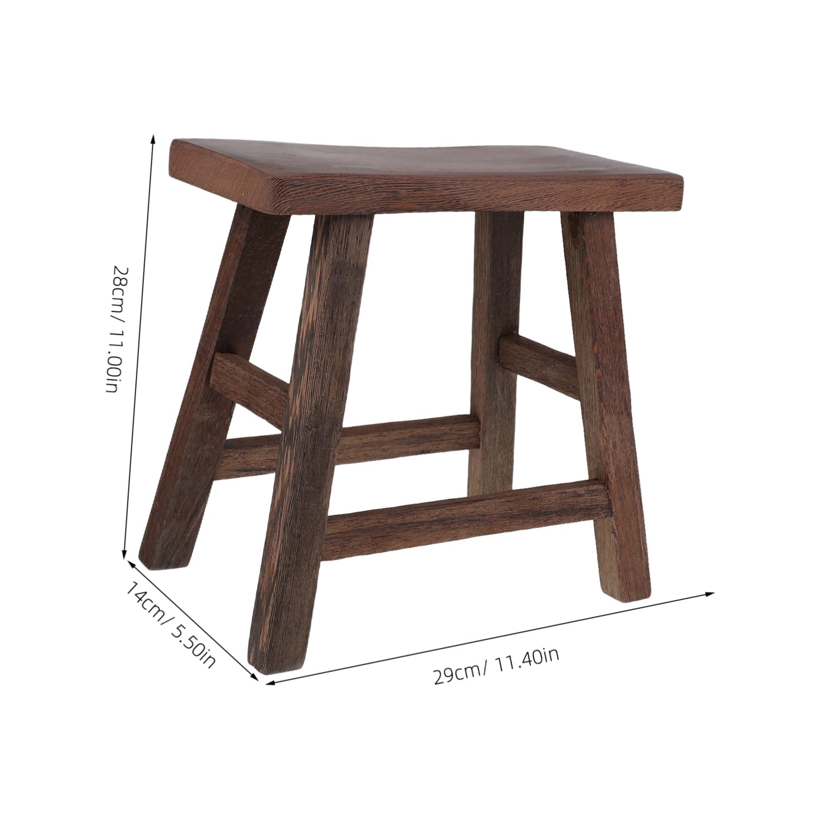 Taburete Infantil De Madera Maciza 28 Cm Taburete Pequeño para Niños Banco Multifuncional para Baño y Sala De Estar Asiento Resistente y Portátil para Niños De Cocina