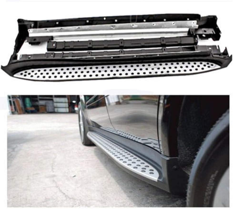 VioGi 2pcs New OE Style Silver Aluminum Side Step Nerf Bars Running Boards + Necessary Mounting Hardware For 06-11 Benz ML-Class (W164)