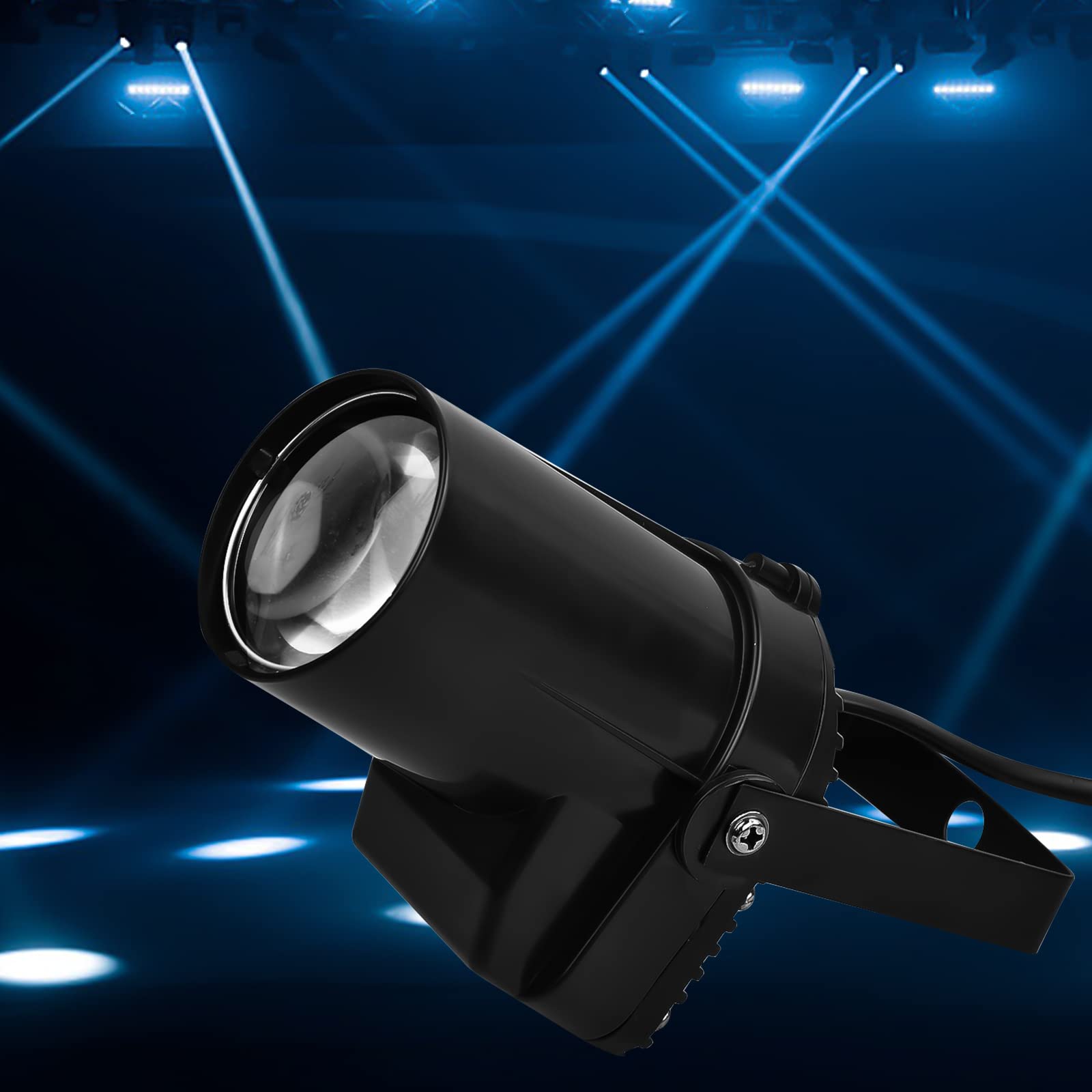 Jinlaili 5W LED Pin Spot Luce per Palla Specchio Discoteca,Bianco Faretto da Palcoscenico a Fascio,Faretti Palco Mirror Ball Spotlight,Led Discoteca Faro Occhio,per KTV,Bar,Club,Feste,Matrimoni