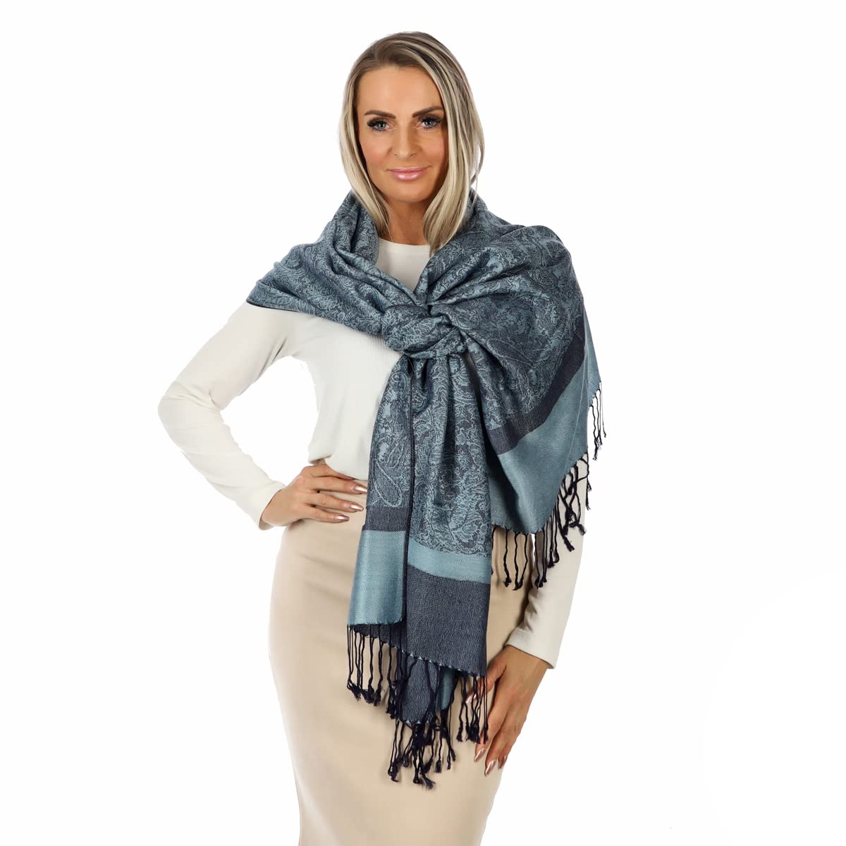 Bufanda pashmina para mujer– bufanda de Cachemira Suave y Ligera– Pashmina para Mujer