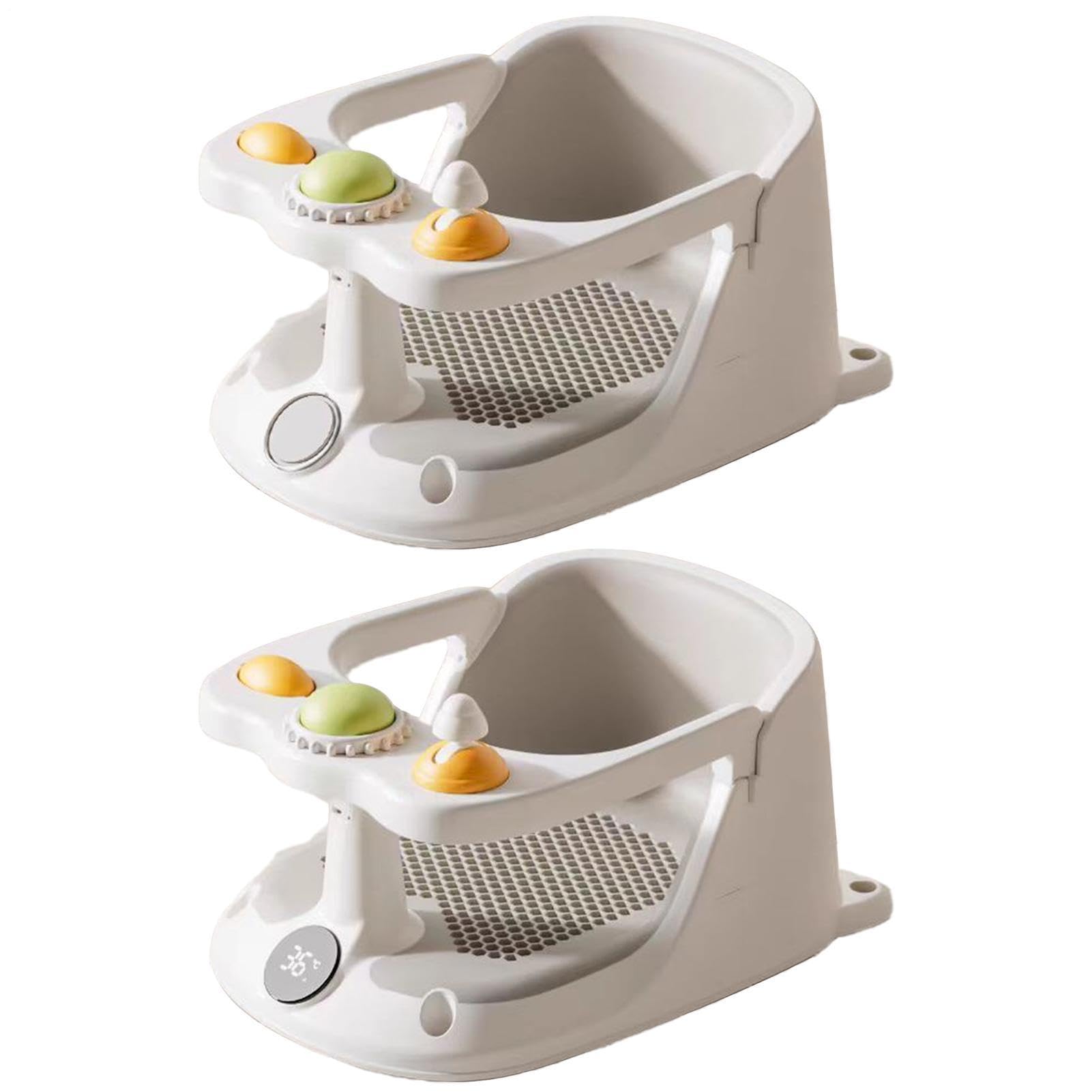 Siège De Bain Bébé Siège Bain Sécurité Assis Base Ventouse Antidérapante | Assis Confort Sécurisé Support Stable Rembourré Séchage Rapide Facile À Pour