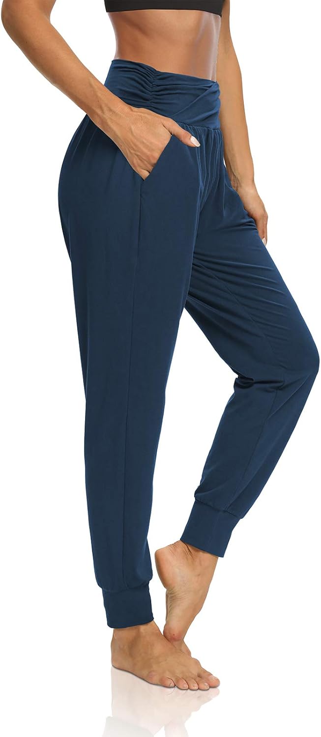 DIBAOLONG Womens Yoga Sweatpants Loose Workout Harem Joggers Casual Comfy Lounge Pajama Pants with Pockets - Image 2