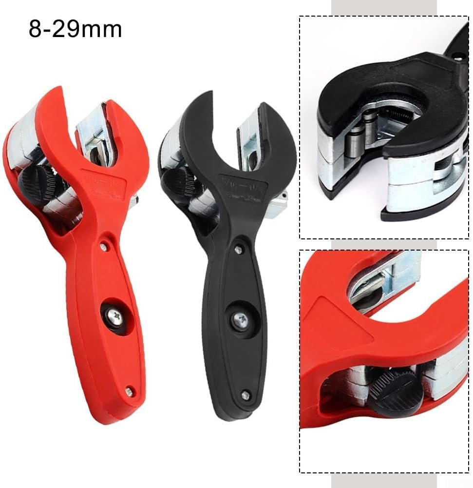 Tagliatubi a cricchetto per tubi 8-29 mm acciaio inossidabile rame rosso