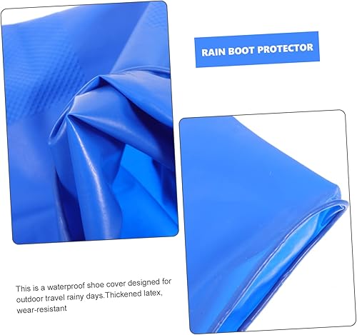 Miniatura 7 de BESPORTBLE 4 pares de fundas de silicona para zapatos protectores de botas de zapatillas resistentes al agua cubierta de botas de lluvia