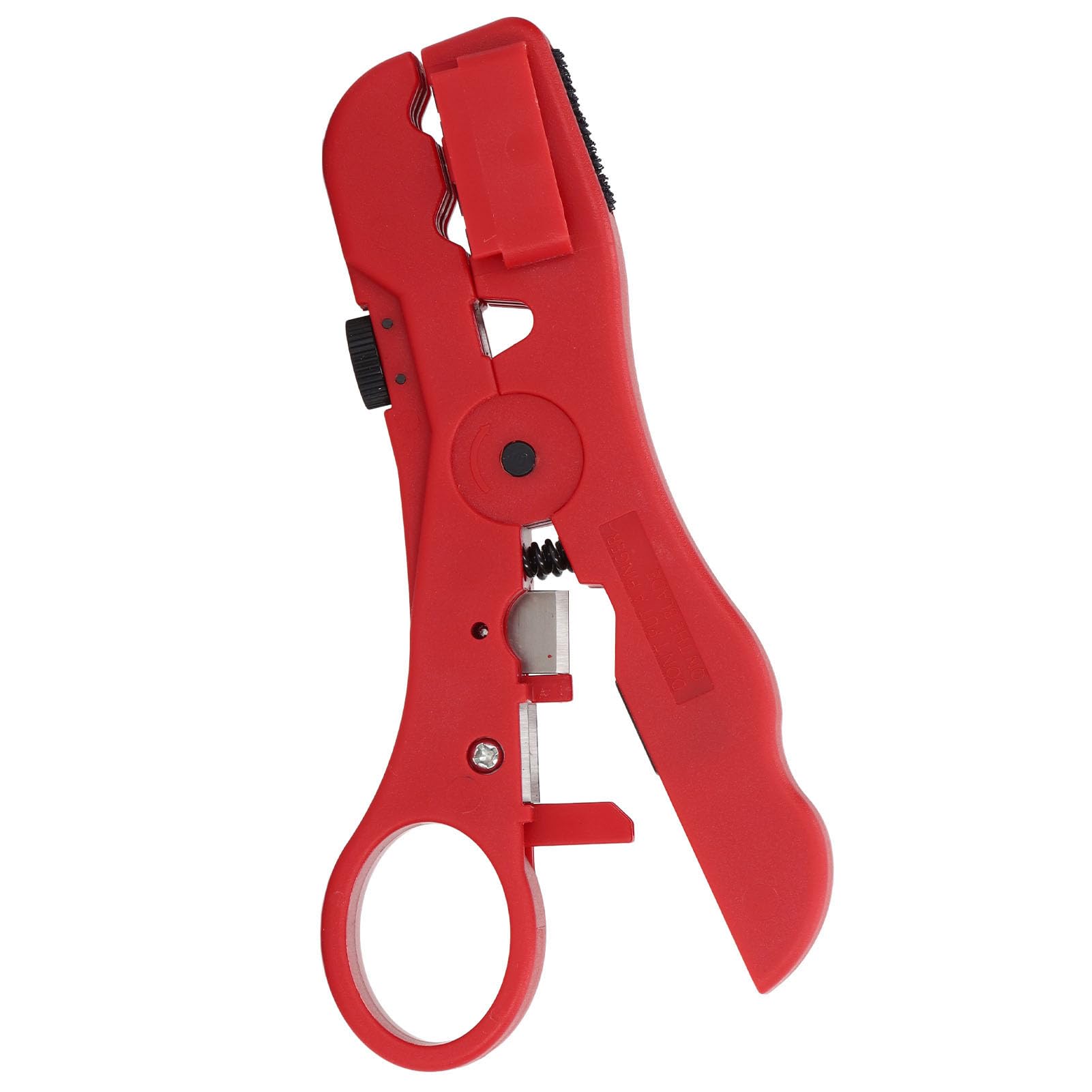 Coaxial Cable Stripping Tool, Sharp Blade, Labor saving Spring, Adjustable Stripping Depth, Easy to Carry and Use, Steel, ABS Material