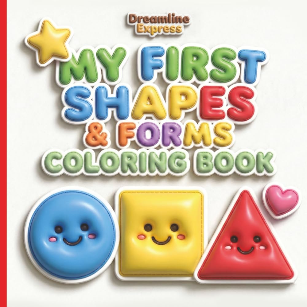 My First Shapes & Forms Coloring Book: 30 Fun Coloring Pages to Learn Basic Shapes (Circle, Square, Triangle & More) for Toddlers & Preschoolers (Learn with Dreamline Express)