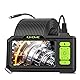 ILIHOME Dual Kameras Endoskopkamera, Endoskopkamera mit Licht, 4,3 Zoll IPS Bildschirm Inspektionskamera Industrie Endoskop mit 9 LEDs 8 mm Lens IP67 wasserdich Rohrkamera mit 5 Meter Abnehmbar Kabel