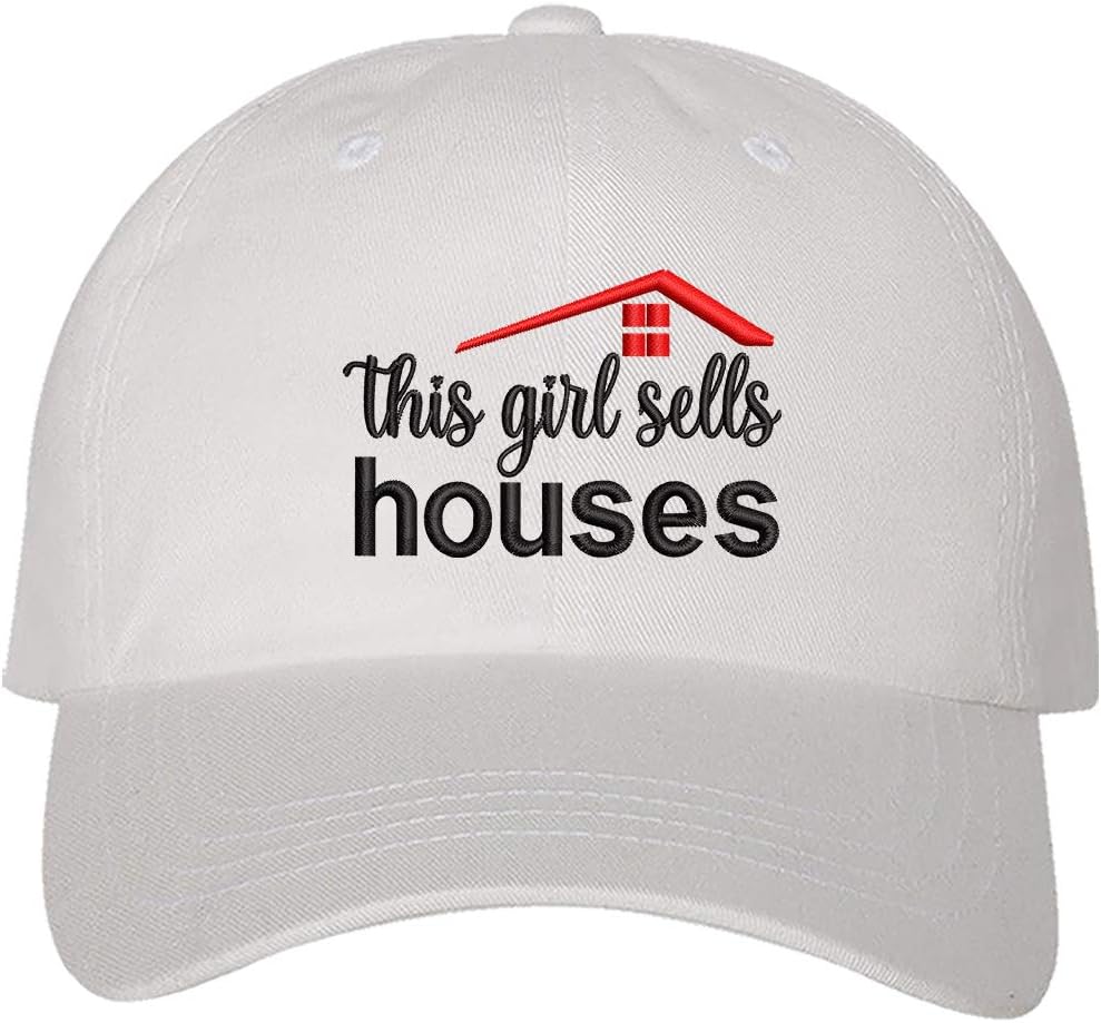 Realtor Embroidered Baseball Hat - This Girl Sells Houses Dad Hat