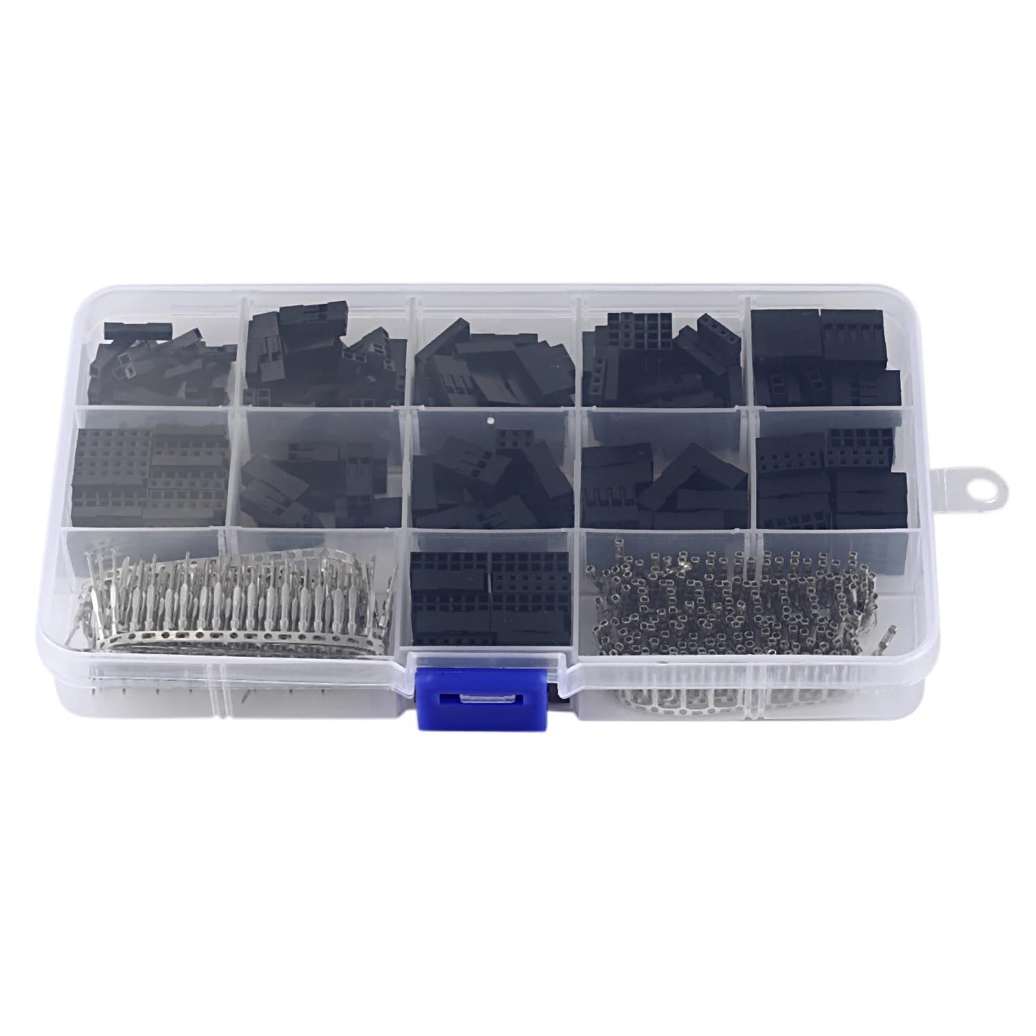 DSZUJTYROP 620Pcs Connector 2.54mm, Cable Jumper Wire Pin Header Housing Kit, Male Crimp Pins+Female Pin Terminal Connector