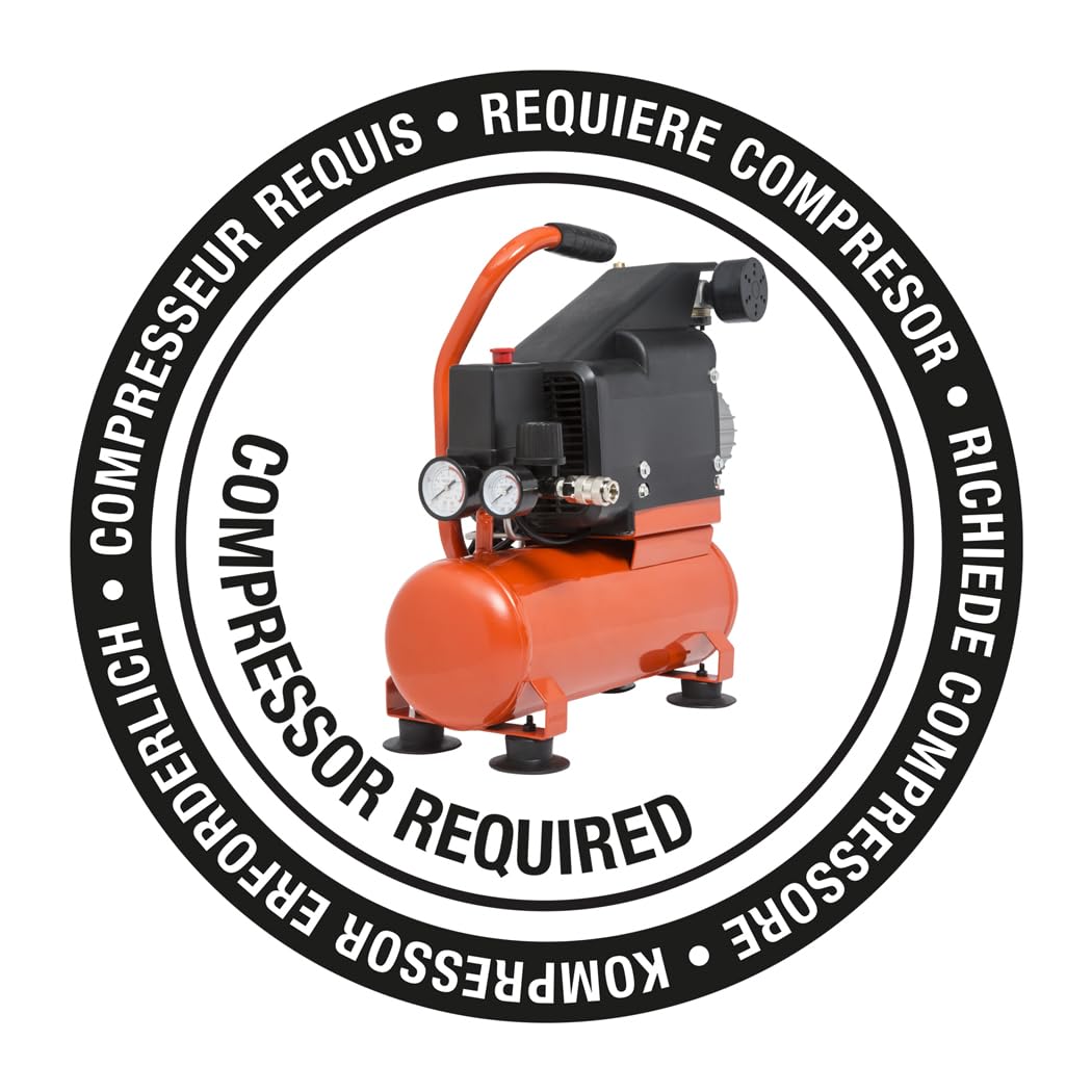 TACWISE Clavadora Neumática de Bobina 57mm (GCN57P) Naranja | Utiliza Clavos en Bobina Plana de 25 a 57 mm