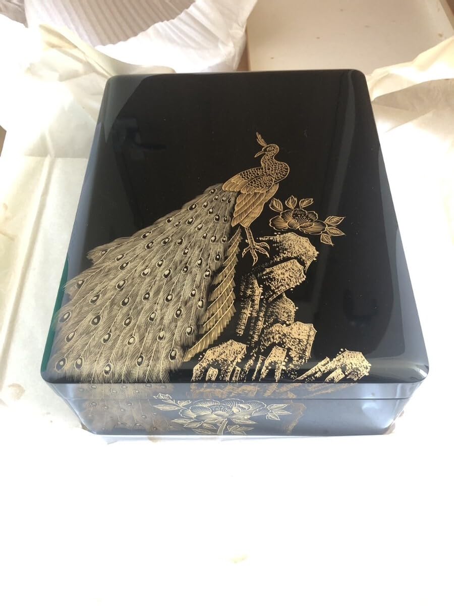 会津塗り文箱 萩に鶉 金彩 合口文庫 横25×縦31×高8㎝（98thalter by  