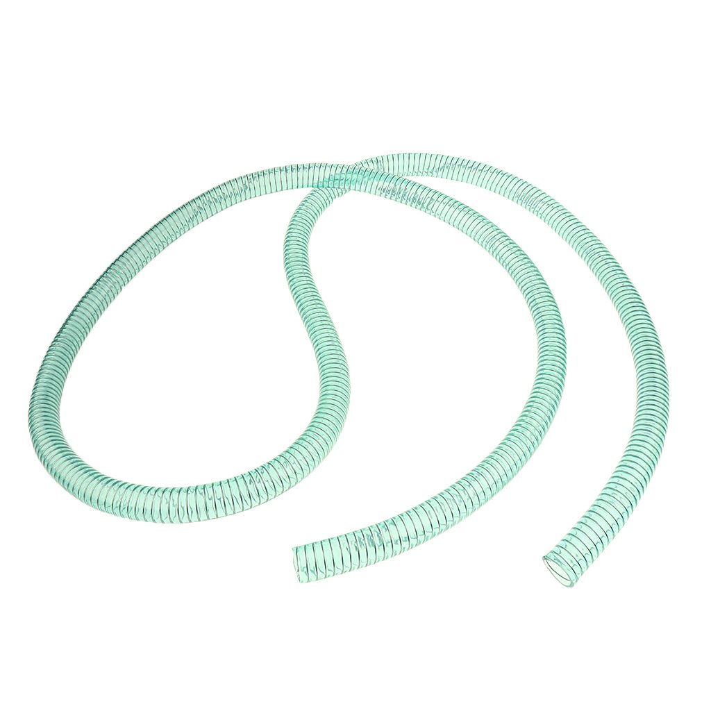 PVC Hose Clear Flexible Reinforced Braided Grade Petrol Water Oil Tube, Green,Inlet, ID 25mm
