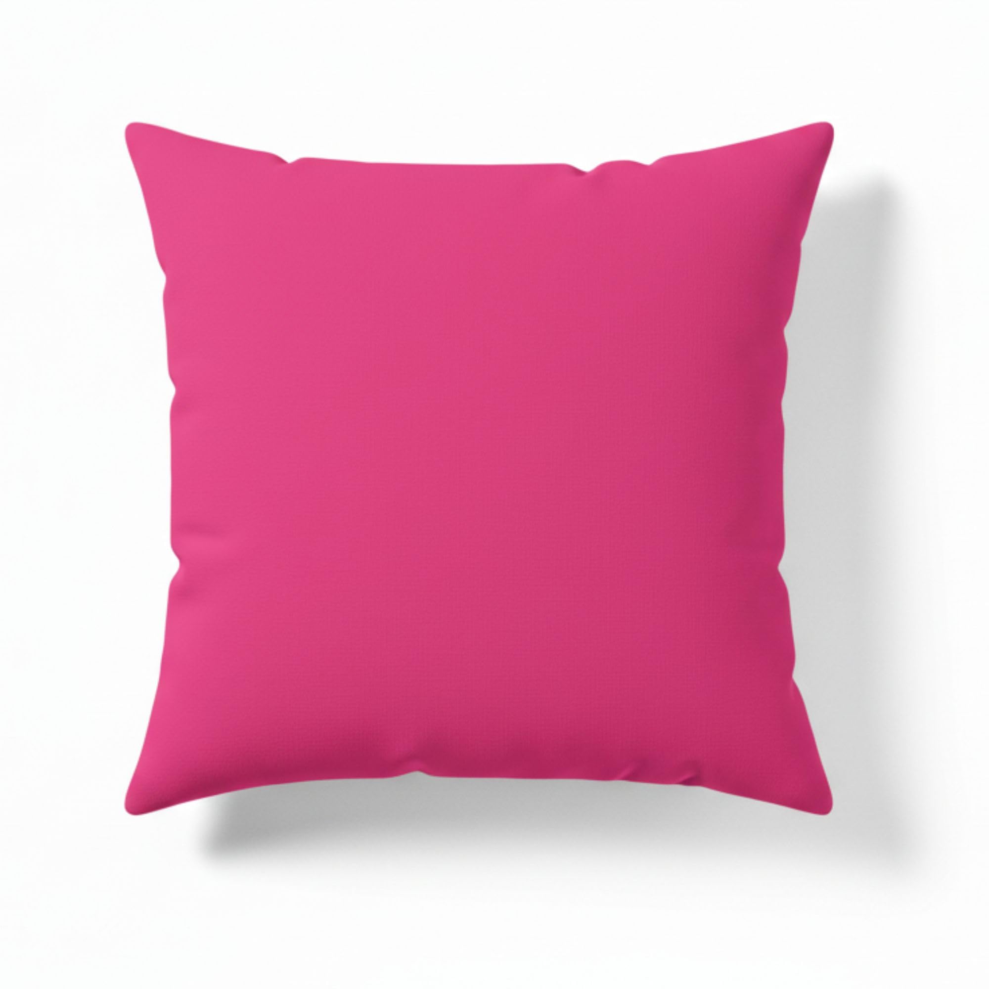Crazypriceuk Fuchsia Polycotton Euro Sham Cushion Cover – Soft Plain Large Pillowcase For Sofa, Bed & Stylish Home Decor ( - 30X30 Inch)