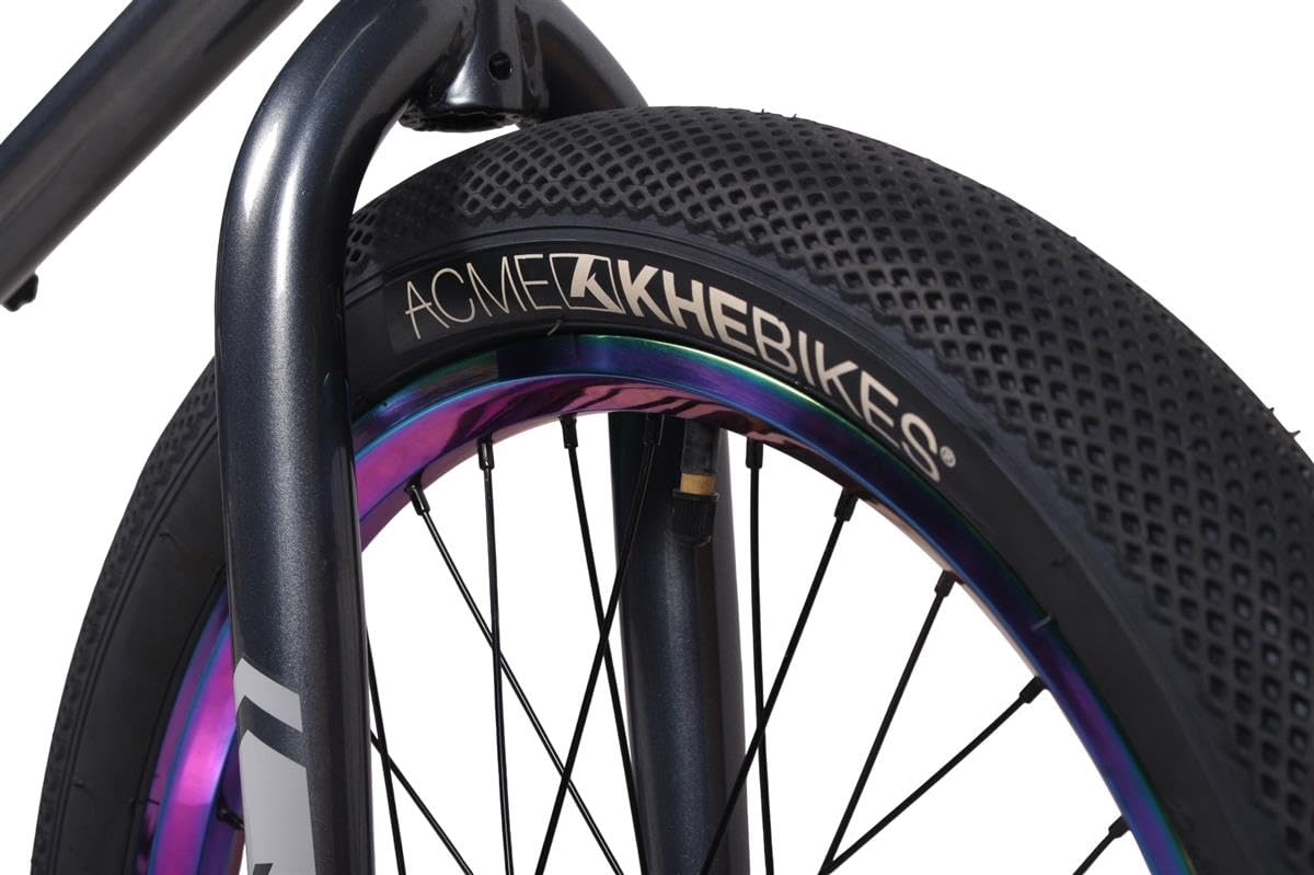KHE Unique FC PRO 20 pollici BMX 10,3 kg - 100% CrMo Butted Telaio - Mozzo Freecoaster - 48 Spline Cava - MID BB - Cerchi Oil Slick - Street BMX