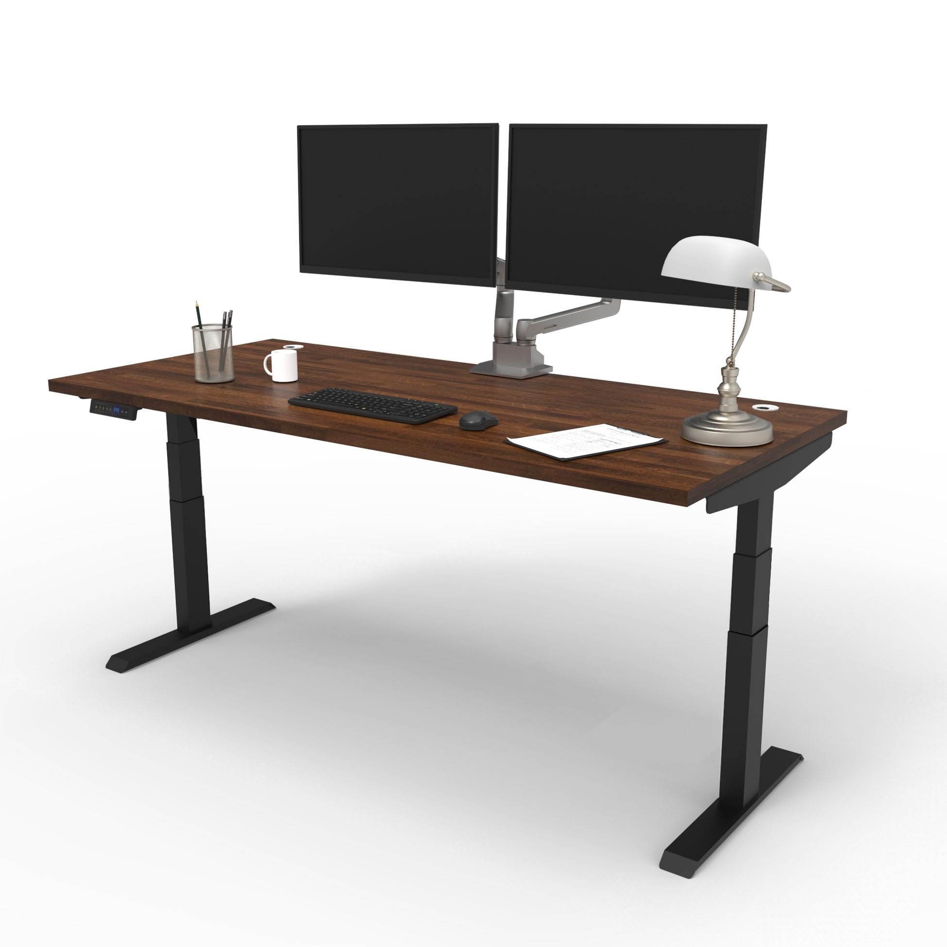 Lift It Extended Height Adjustable Standing Desk 72x30 - Electric Dual Motor Sit Stand Desk with Memory Presets