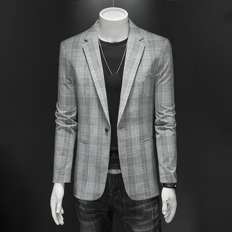 Men's Four Seasons Casual Plaid Blazer3