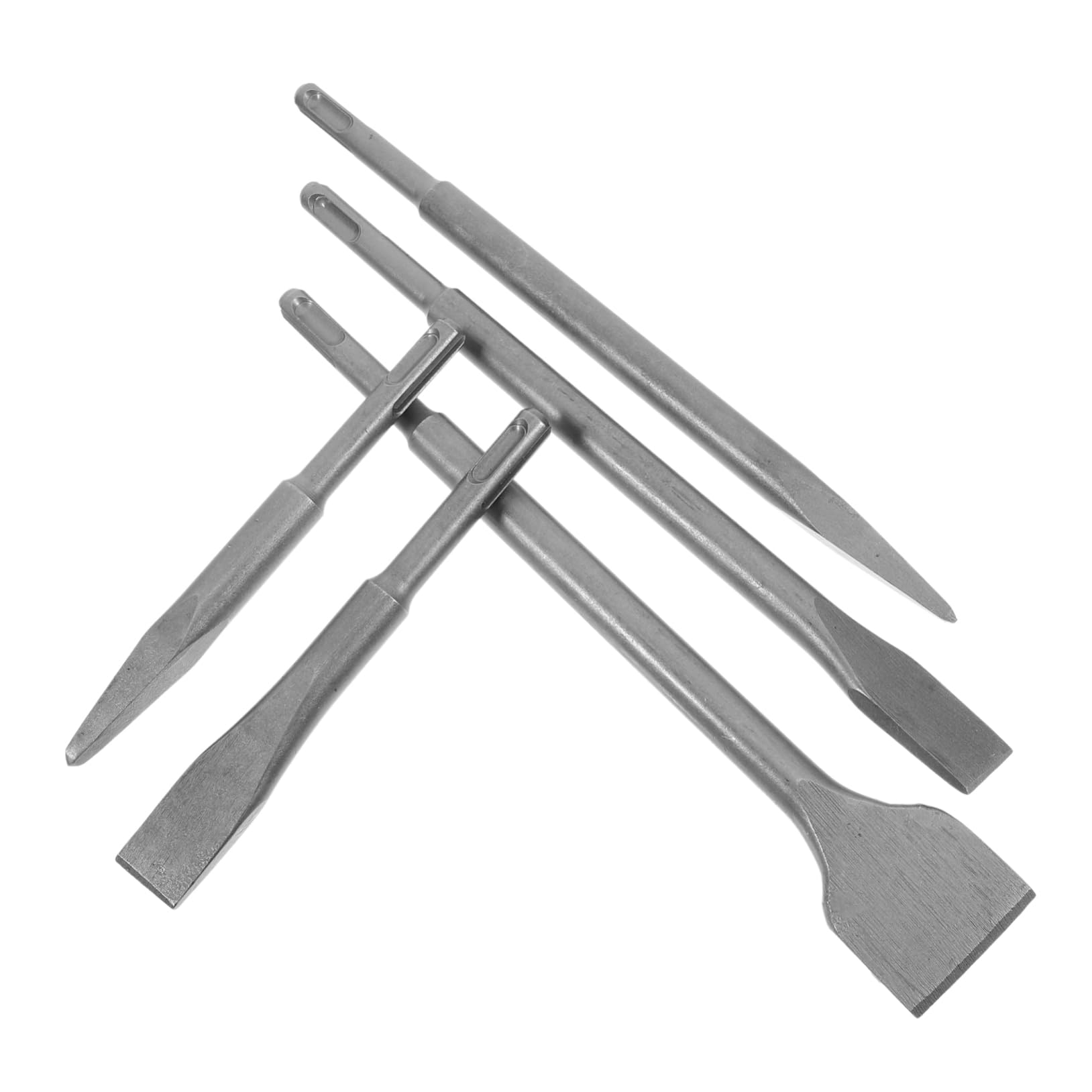 Set di 5 Scalpelli per Martello Perforatore per Pareti in Calcestruzzo, Acciaio, Valigetta, per Lavori di Muratura e Vari Progetti