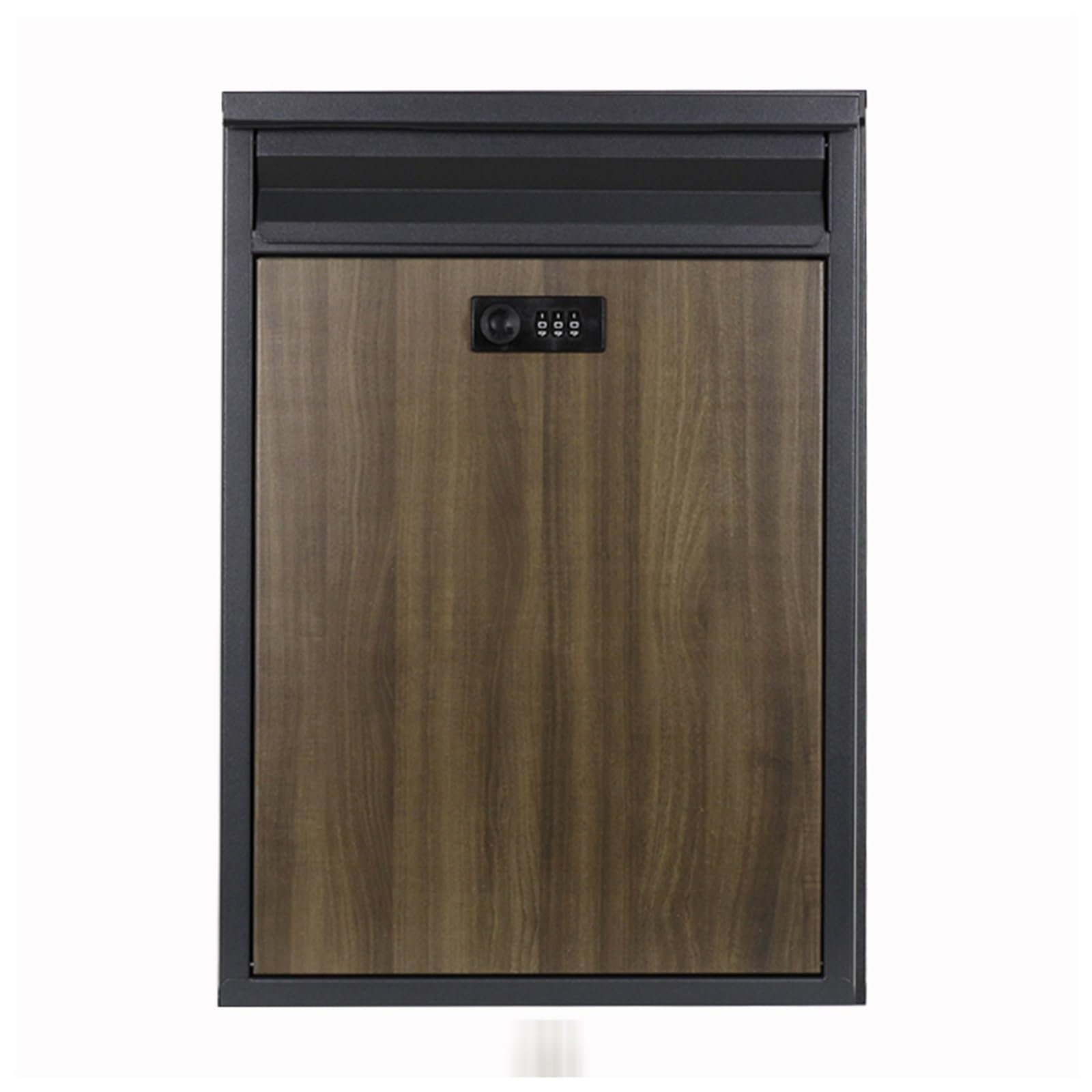 NQNFWCRJ Home Wall Mounted Mailbox with Adjustable Combination Lock Galvanized Sheet Mailboxes Outdoor Rainproof Parcel Boxes Multiple Colors Available