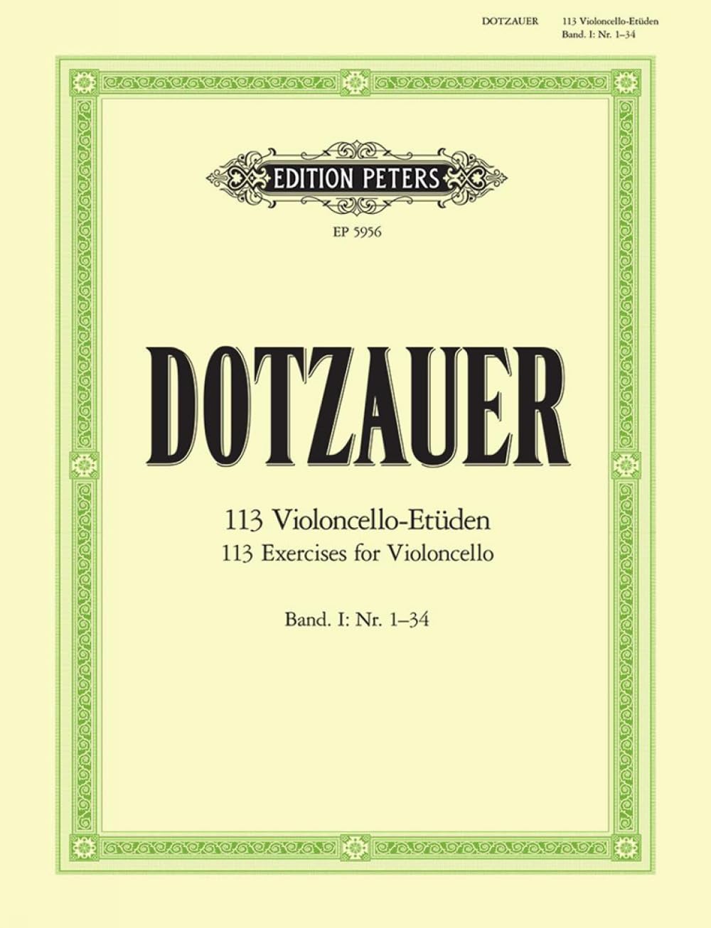 113 Exercises for Violoncello, Book 1 (Sheet music)