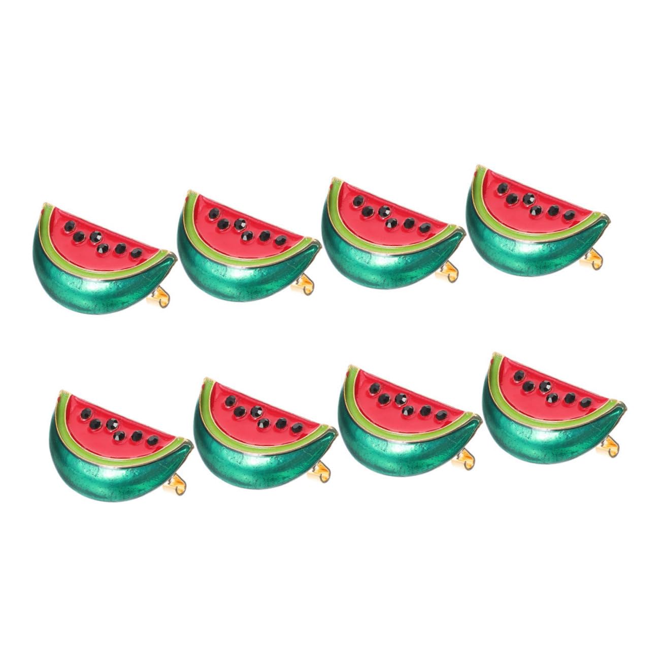 TOPBATHY 32 Stk Wassermelonenbrosche Cartoon-wassermelonen-brosche Sommerfrucht Brosche Anstecknadel Lebensmittelbrosche Lustige Anstecknadel Süße Emaille-pins Schalkragen-clips