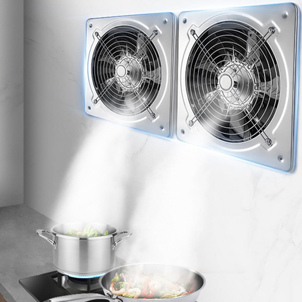 Ventilateur D'extraction De 12 Pouces, Ventilation d'air en Ligne, Extracteur d'air, Ventilateur De Cuisine, De Salle De Bain, De Mur, De Fenêtre, De Plafond, Silencieux (220V/120W)