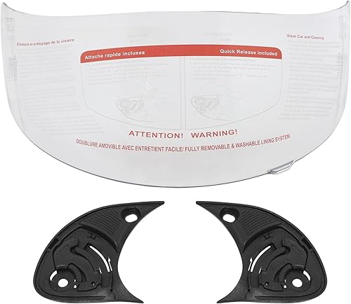 Miniatura 2 de TCT-MOTORPARTS Protector de visera para casco de repuesto transparente, antivaho y de cara completa