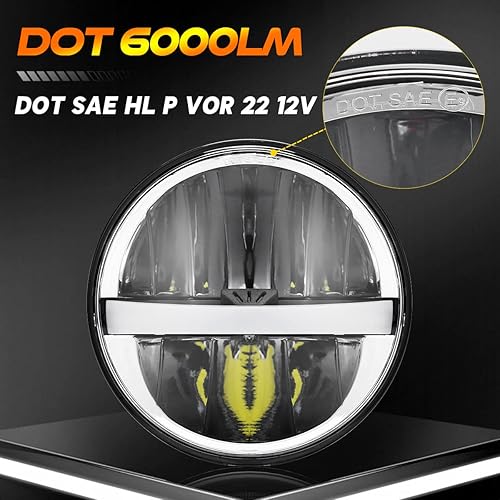 Miniatura 3 de AUDEXEN 4 faros delanteros LED de 5.75 pulgadas con haz alto/bajo y DRL compatibles con Kenworth W900 D-odge Challenger Gran Torino P-eterbilt Semi