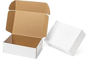 White Cardboard Boxes for Shipping and Mailing