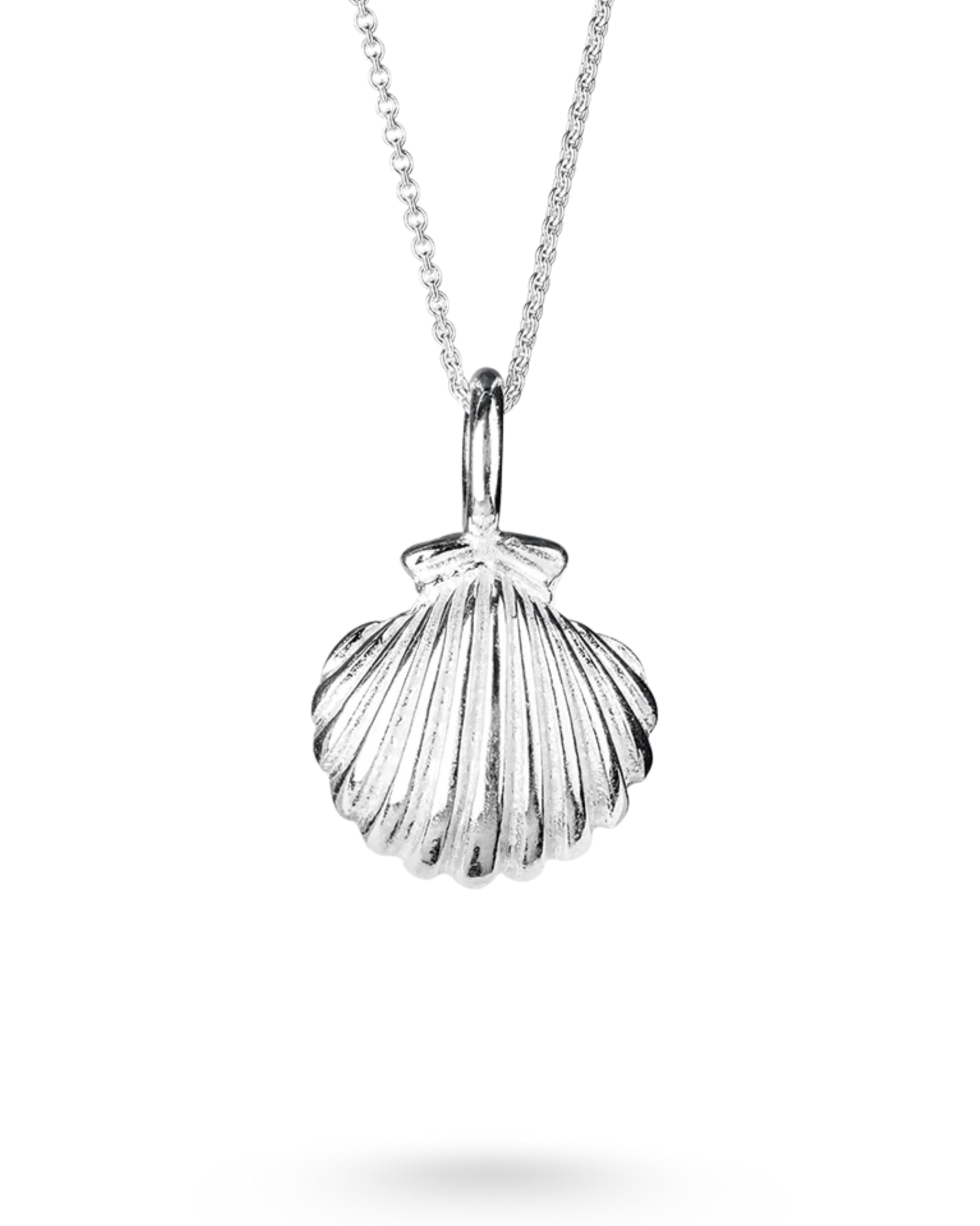Heartbreaker "Sealife" Muschel-Anhänger klein I Edler Muschelanhänger aus 925 Sterling Silber I Nickelfreier Kettenanhänger in Goldschmiedequalität I Hochwertiger Anhänger für Damen I LD SL 38