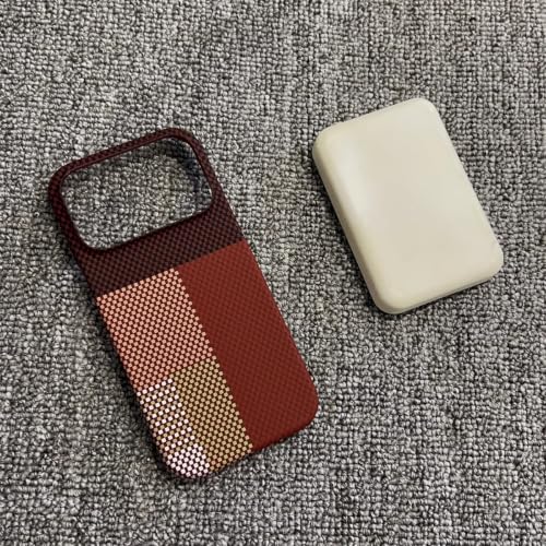 Étui cuir texturé rouge iPhone 16 idéal pour vos journées de travail