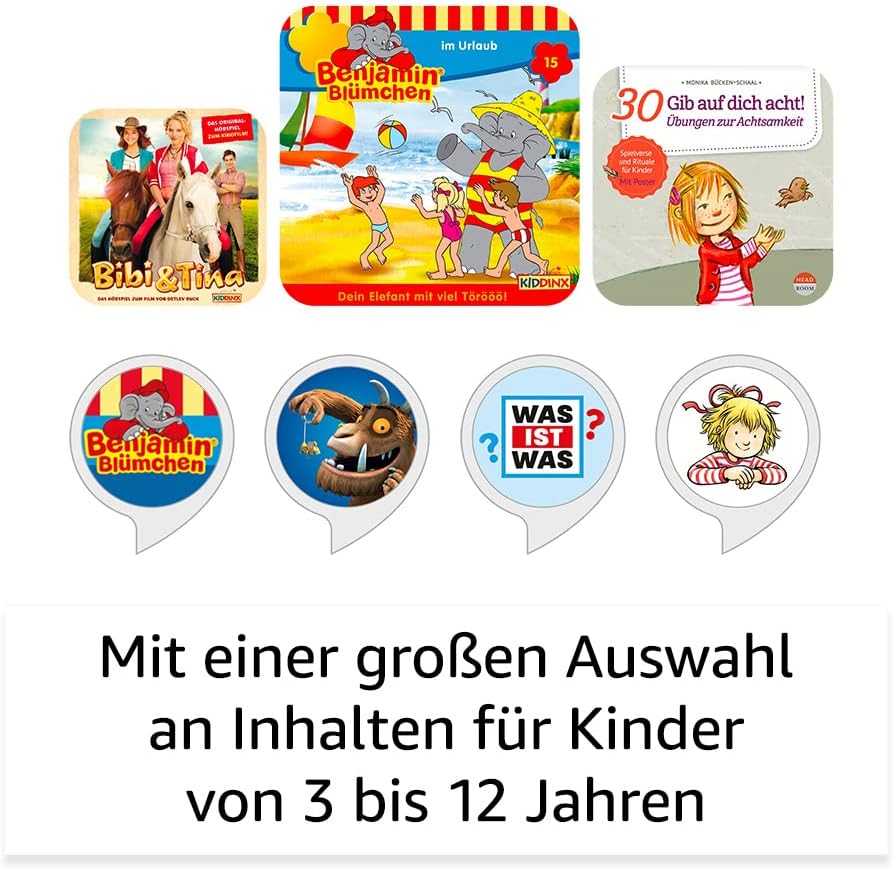 Echo Dot Kids (5. Gen., 2022) in Drachen-Design - Smarter Lautsprecher für Kinder Photo 3