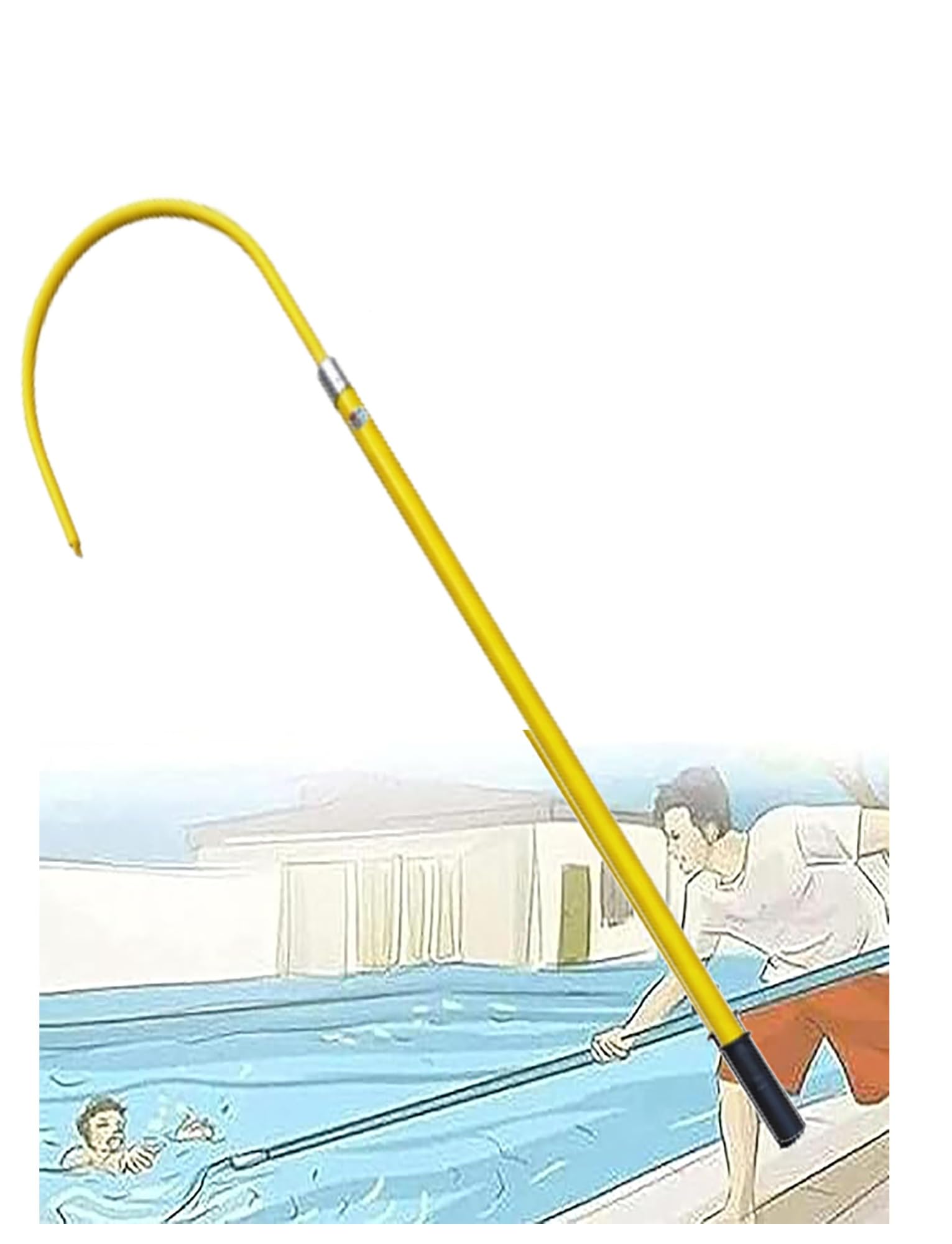 JKJZSALJ Emergency Rescue Hook Insulated Electrical Assist Pole Substations Life Saving Stick For Electrical Safety